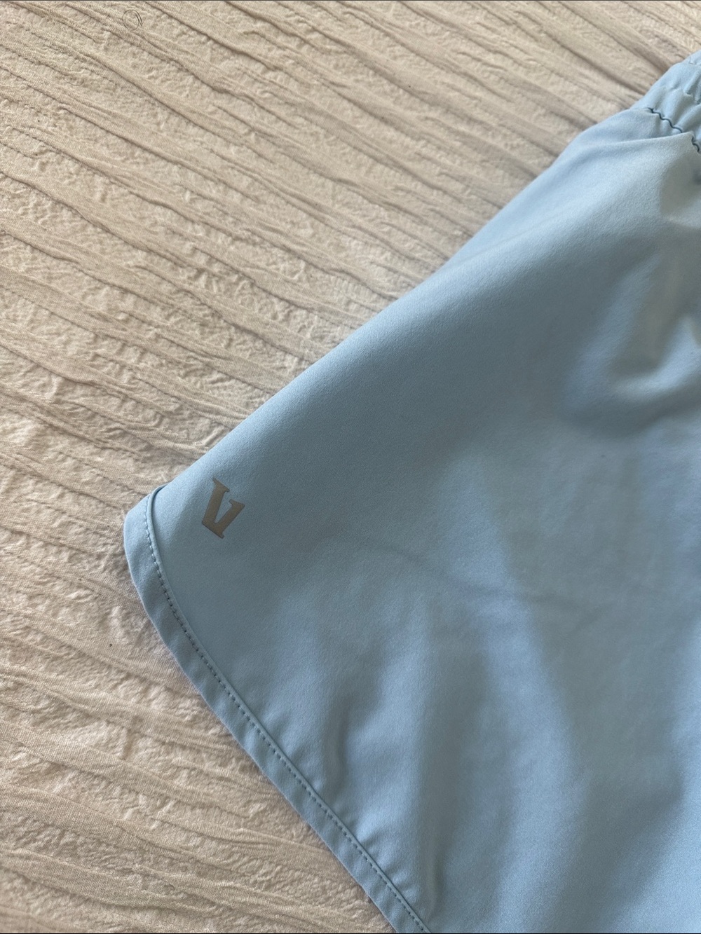 Women's BLUE Athletic Drawstring Shorts - Picture 4 of 5